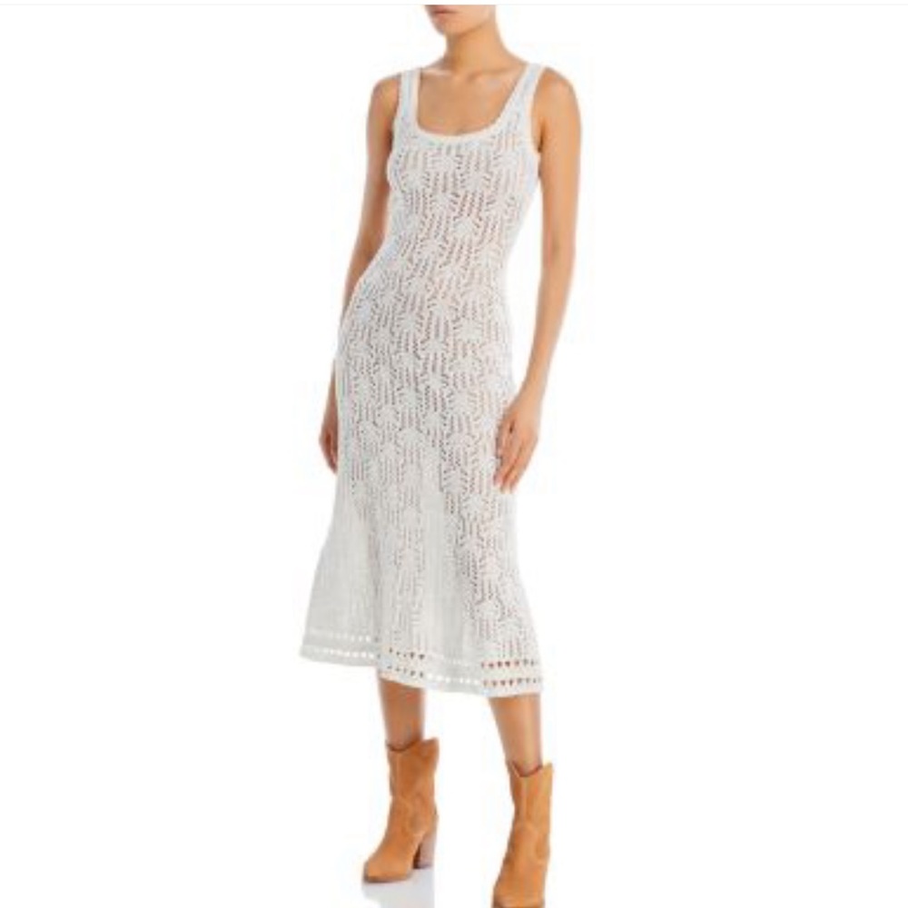 Aqua Crochet Dress or Swim Coverup